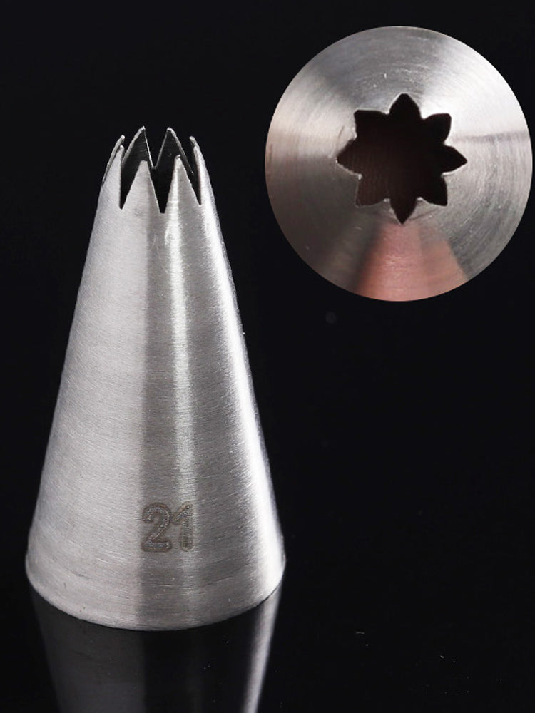 304 paslanmayan polad dekorativ nozzle tək ərinmiş lobya peçenye gül çiçəyi ağız şaftalı puf sıxıcı krem nozzle bişirmə ev