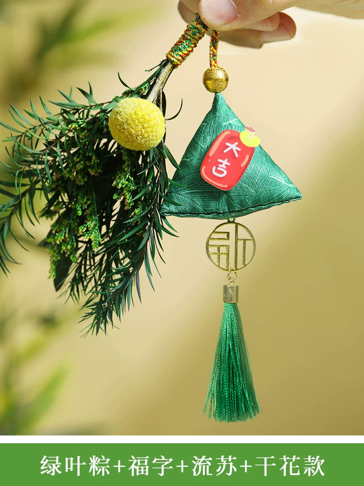 Əjdaha Qayıq Festivalı kisəsi kisəsi qurudulmuş çiçəklər əl işi öz əlləri ilə hazırlanmış material paketi qədim pirinç düyü parçaları hazır məhsul portativ kulon