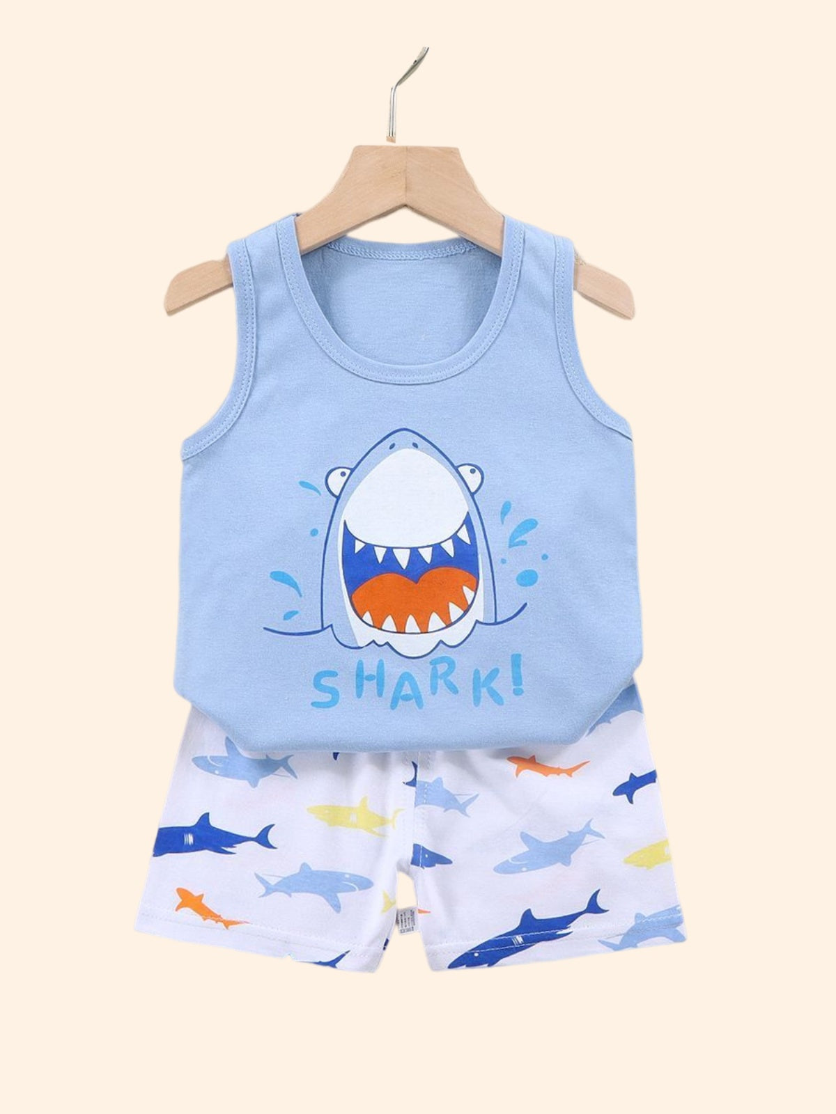 2PCS Uşaq Geyim Jilet Kostyum Uşaq Dəstləri Summer Cott