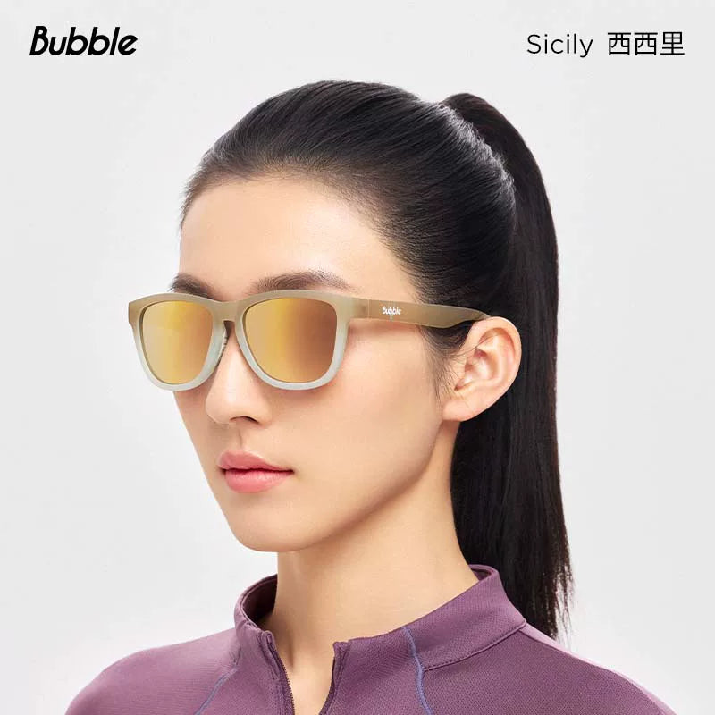 Bubble günəş eynəyi idman açıq alpinizm marafon eynəkləri polarizasiyalı sürüşməyən günəşdən qoruyan qaçış eynəkləri qadın antilopu