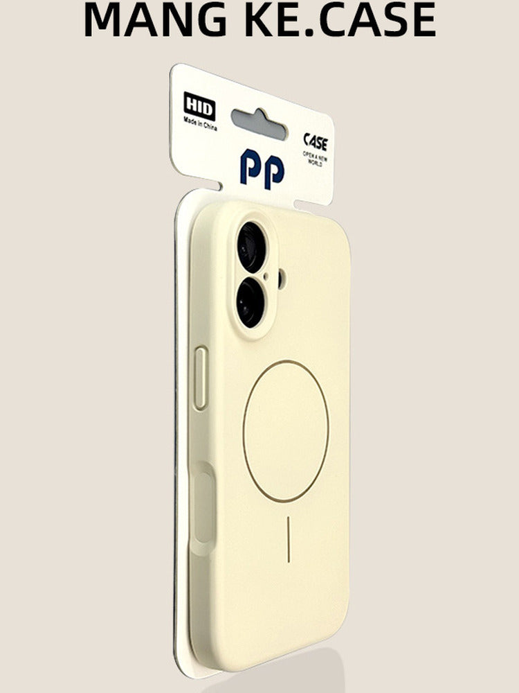 Apple 16promax mobil telefon üçün uyğun yeni 17 maye silikon tpu materialı iphone16pro kömür boz maqnit emiş yüksək səviyyəli 15 niş 14 lüks 13 sadə 12 cüt 3c sertifikatlı ip