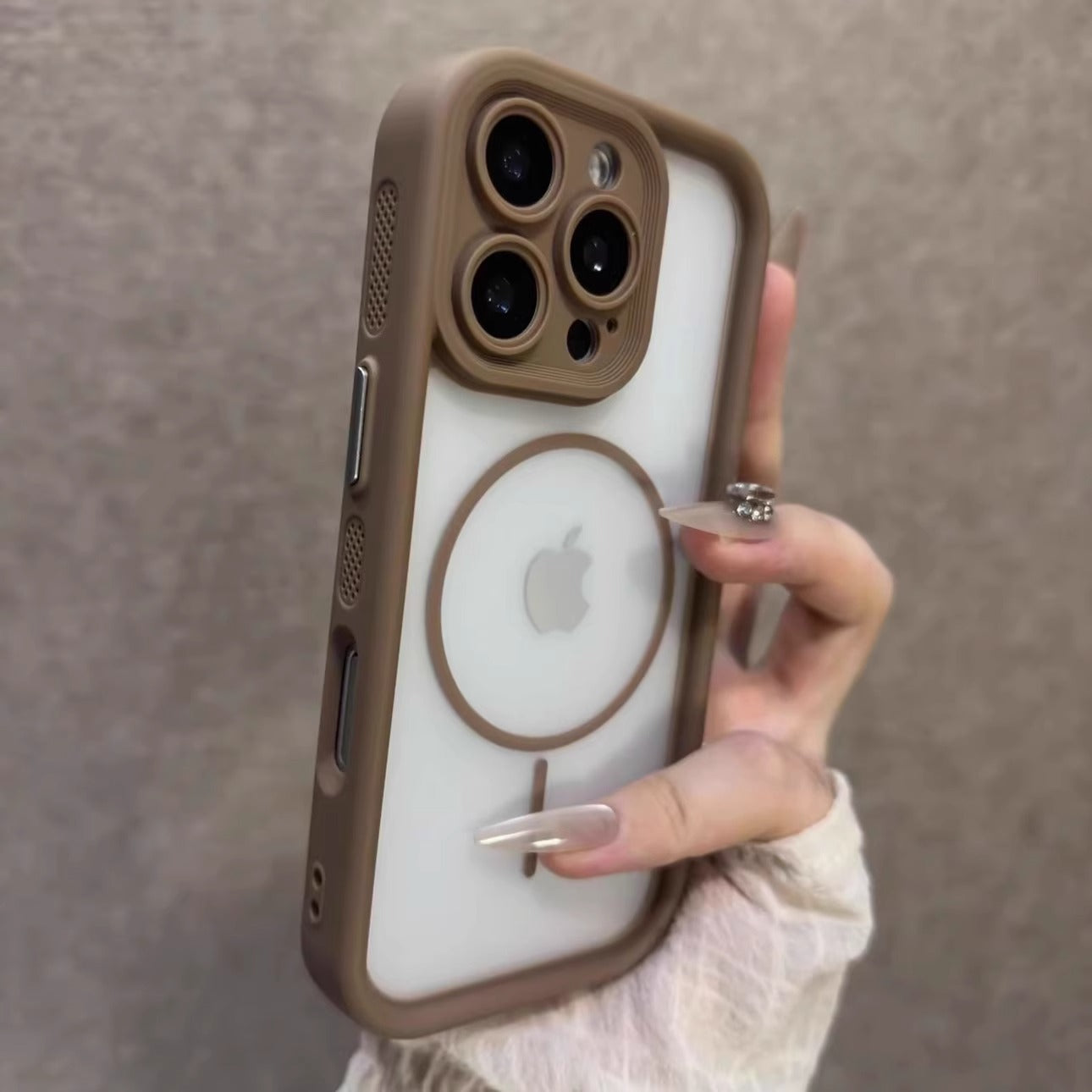 Apple 16promax cib telefonu üçün uyğun iki-bir-bir tutqun Angel Eyes 17pm maqnitli iPhone15pro yıxılmağa qarşı qoruyucu örtük dəri hissi 14/13 qabıqlı mobil telefon qutusu 16pro istilik yayılması hər şey daxil