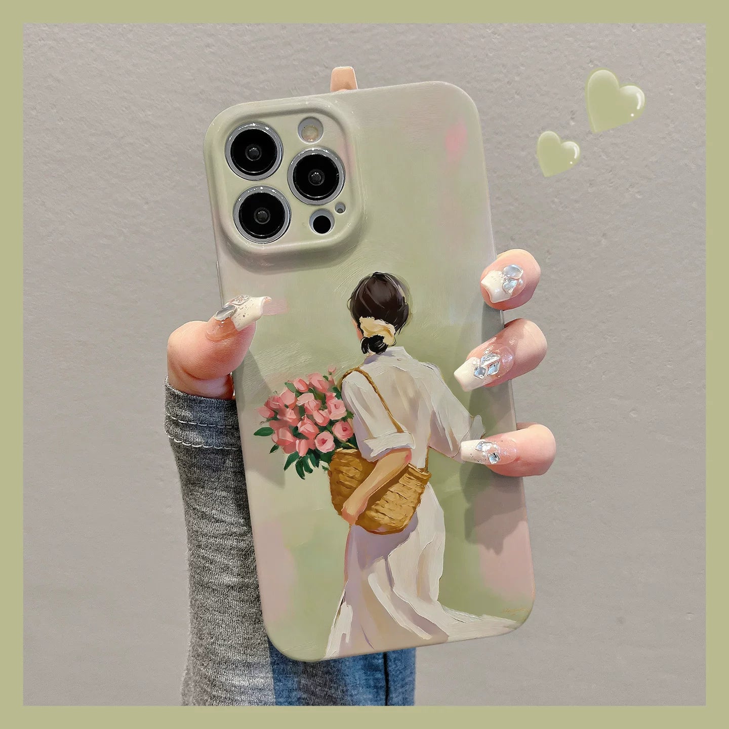 Apple Huawei vivo Xiaomi oppo Redmi Honor OnePlus iPhone17 mobil telefon üçün uyğundur 16Promax film 15 bahar yağlı boya qız 14 yeni model 13 isti model 12 gözəl görünüşlü Mate80