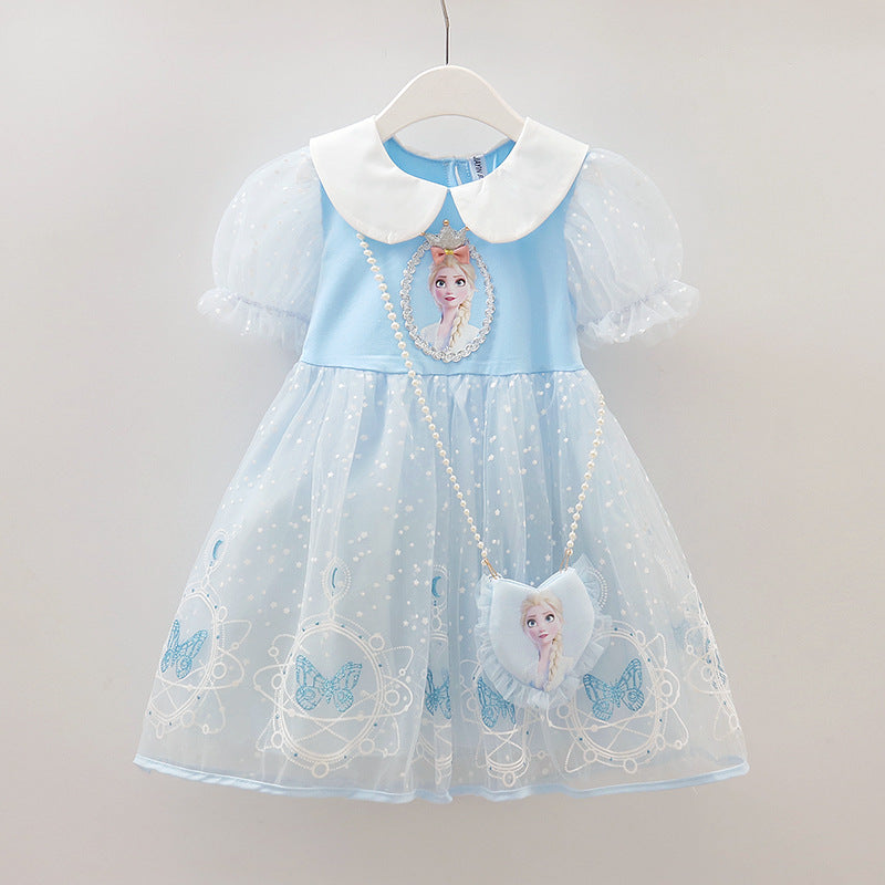 Yay Uşaq Don Geyimləri Qız Körpələri Donuz Elsa Ann