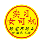 Təcrübə Maqnit Stiker Qadın Sürücülər Arxa tərəfə və Böyük Ölçülü Stikerlərə Məhəl qoymurlar Təcrübəli Stikerlər Qəşəng Gülməli