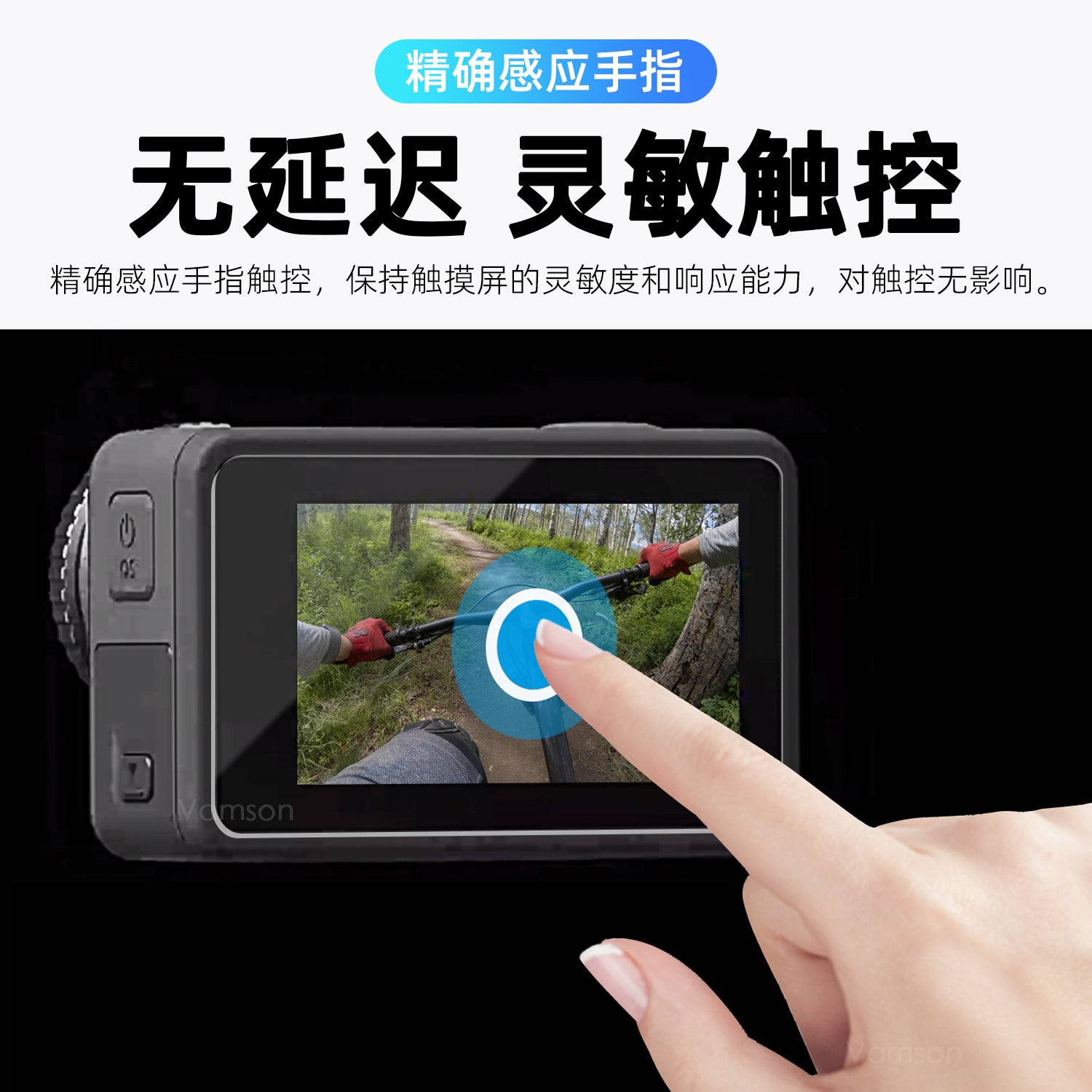 DJI Action5Pro/4/3 üçün temperli film aksesuarları saxlama çantası sırt çantası klipi selfi çubuğu ştativ