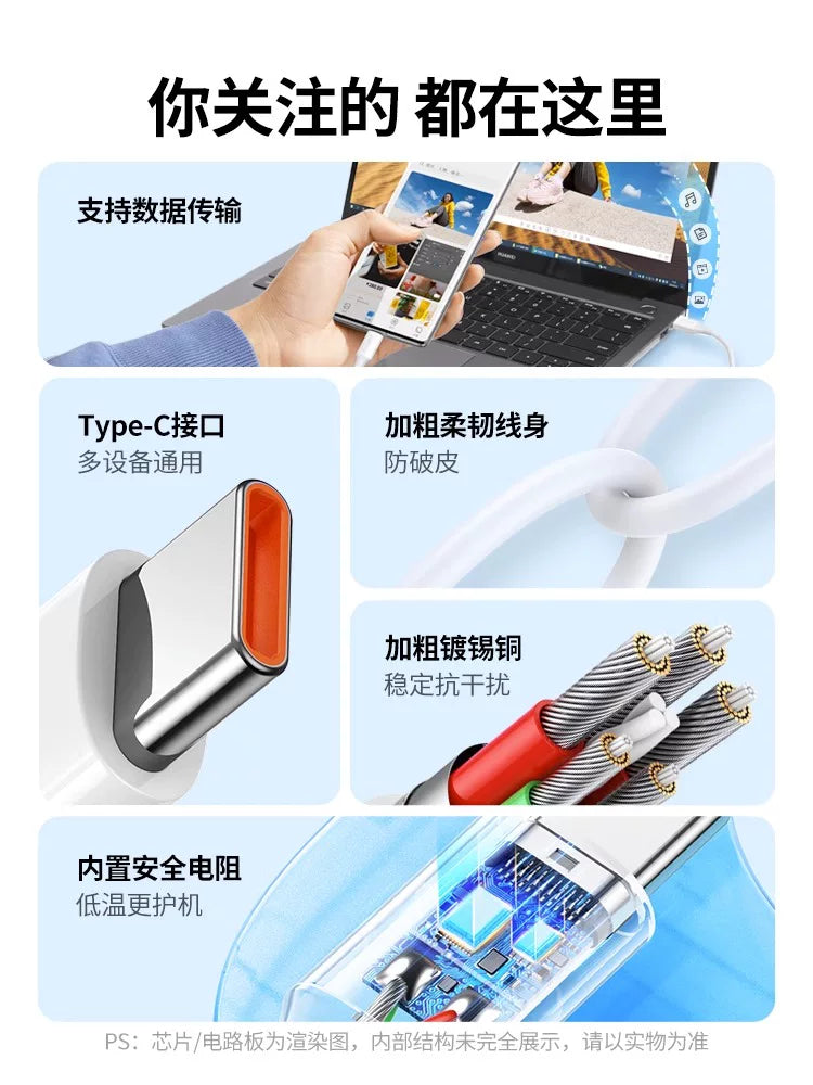 Greenlink tip-c məlumat kabeli 6a5a şarj kabeli Huawei Honor Xiaomi Android 100W mobil telefon üçün uzadılmış tpc-dən usb qısa tapyc super typc sürətli şarj tpyec şarj kabeli