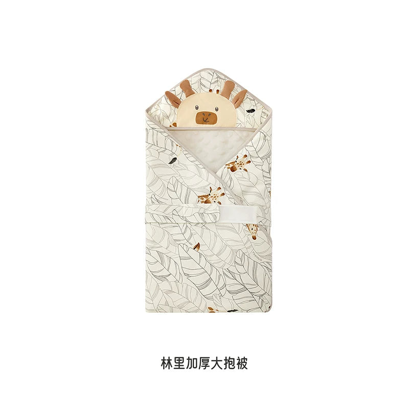 Ying's Körpə Bürünməsi Yorğanı Payız/Qış Üslubunda 5A Antibakterial Yenidoğulmuş Körpə Qış Bürünməsi Yorğanı Qalınlaşdırılmış Temperatur Sabiti Qorxuya Qarşı Bürünmə