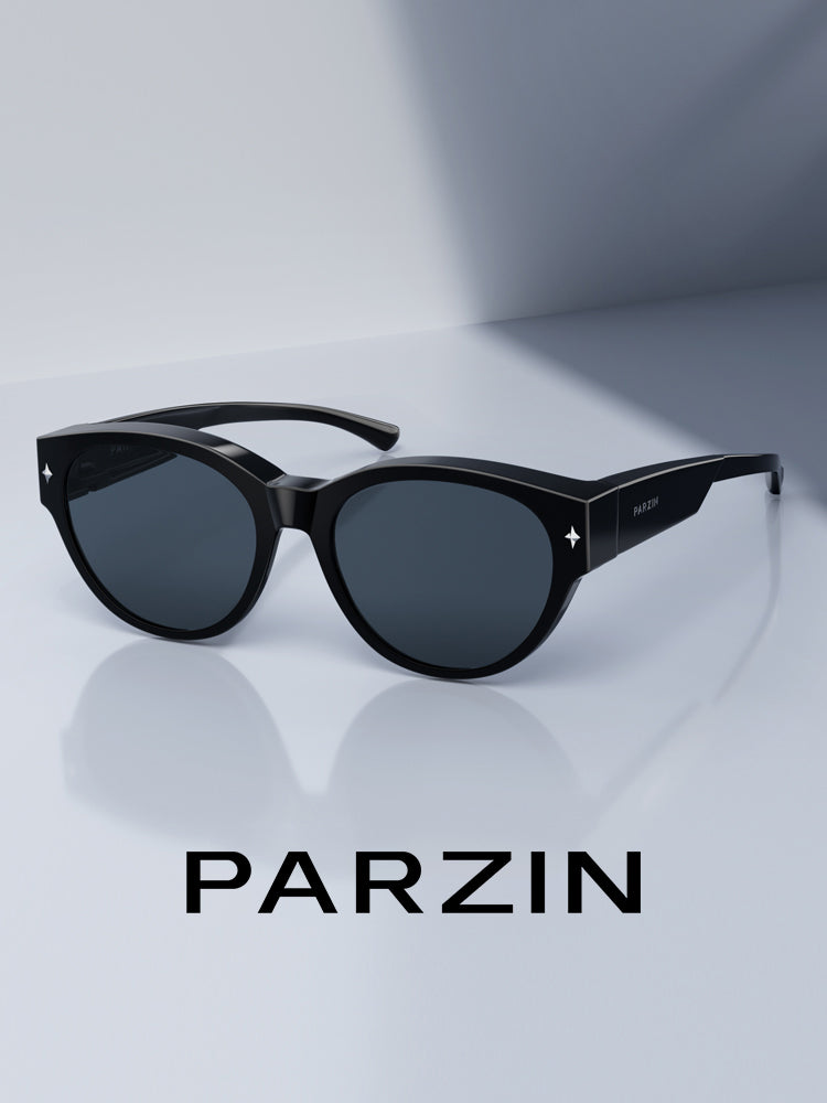 Parsons polarizasiyalı kişi və qadınlar üçün eynək dəsti, dəbli pişik gözü miyopiya eynəkləri ilə taxıla bilər, günəşdən qoruyan günəş eynəyi PZ12117