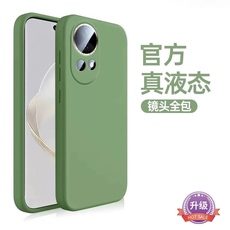 [Amerika Birləşmiş Ştatlarından gətirilib] Huawei nova12pro mobil telefon qutusu üçün uyğundur, yeni nova13 lens hər şey daxil nova12Ultra maye silikon qoruyucu örtük nova14 düşməyə qarşı enerjili versiya sadə qabıq
