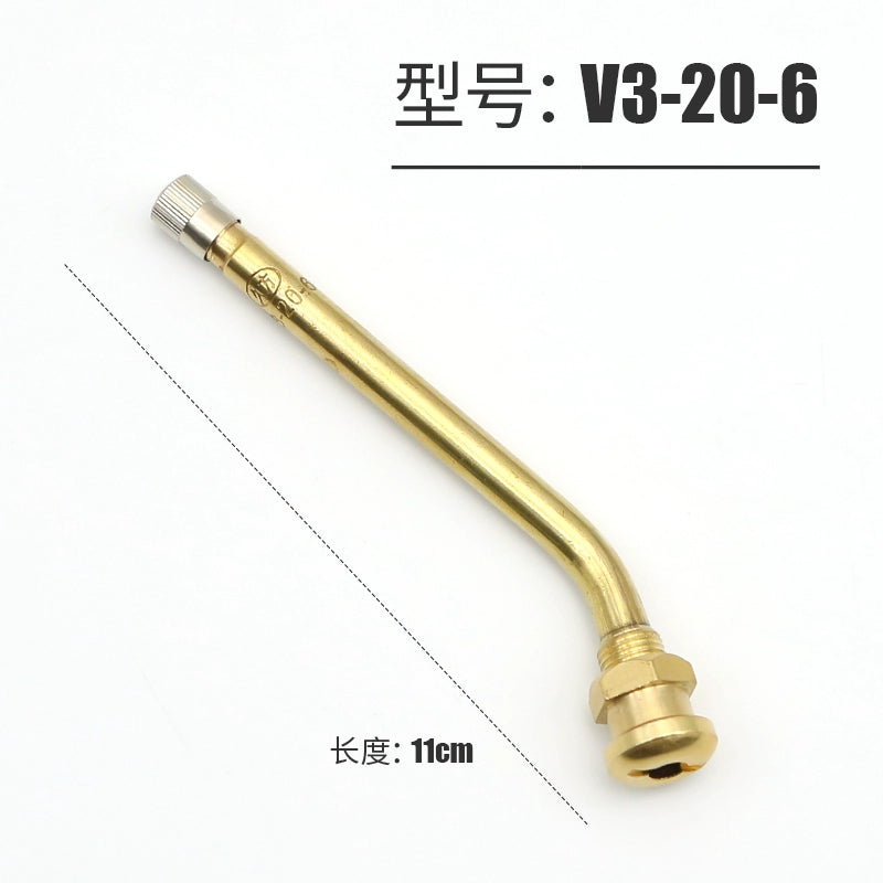 Təmiz mis avtobus təkəri vakuum təkər klapan avtobus yük maşını alüminium ərintisi profili şişmə burun