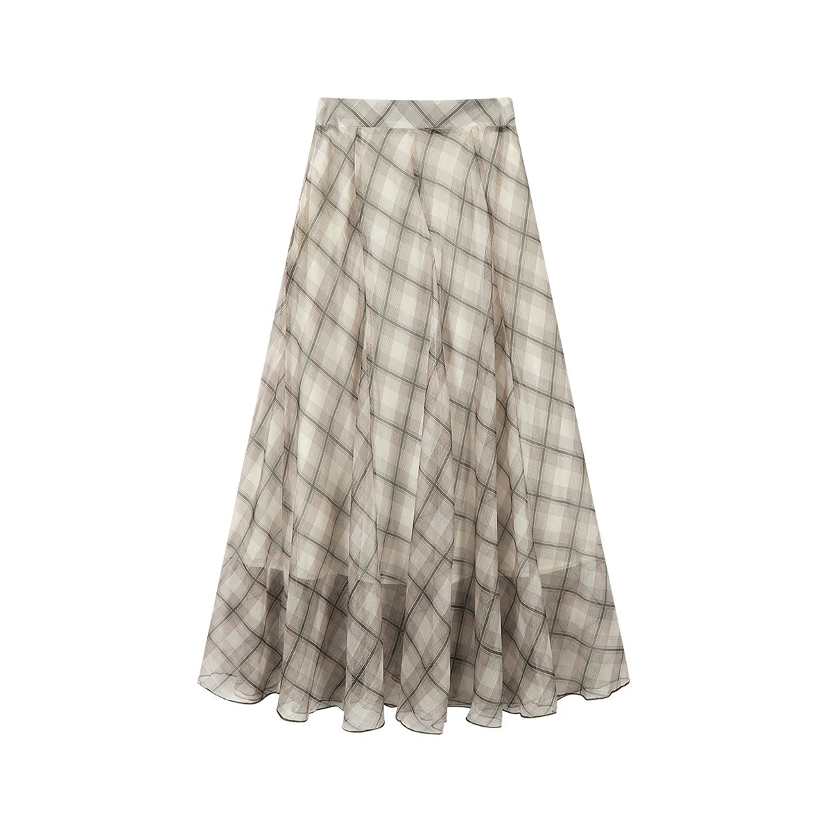 Cholisa-dan gözəl pərdəli, çox gözəl və özünəməxsus A-xəttli midi ətək, yaz və payız üçün idealdır. Hündür belli və incə dama-dama midi ətək.