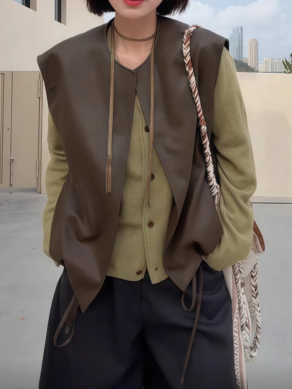 Qadınlar üçün yüksək keyfiyyətli, zərif qolsuz gündəlik jilet, yeni 2026-cı ilin yaz modası, böyük ölçülü, böyük ölçülü, dəbli və çoxfunksiyalı top.