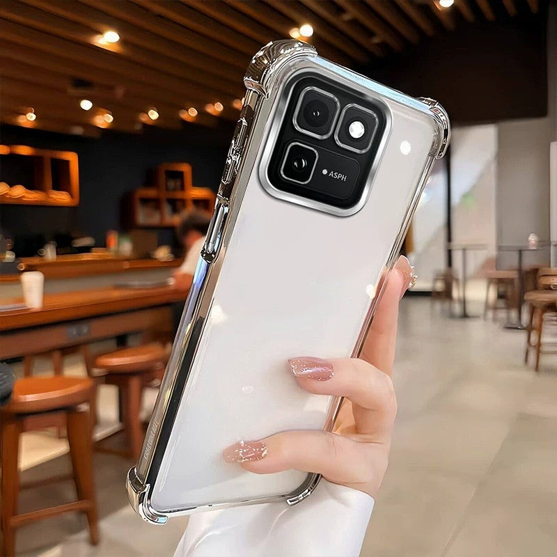 iQOO15T mobil telefon qutusu üçün uyğundur vivoZ10Turbo+ qoruyucu örtük Neo11 qutusu Neo10Pro+ yeni Z9X şəffaf Ultra yumşaq silikon lens, kişilər və qadınlar üçün hər şey daxil hava yastığı düşməyə qarşı 4253