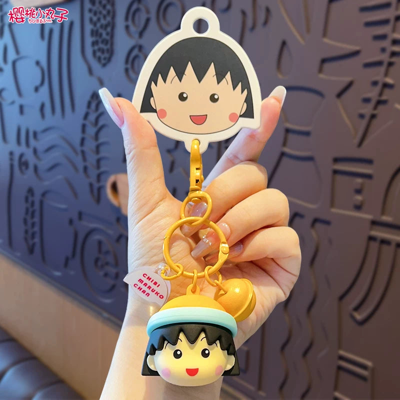 2025 Yeni Orijinal Chibi Maruko-chan Avtomobil Açar Zəncirləri, Sırt Çantası Kulonu, Kukla Oyuncağı, Hədiyyə Açar Zəncirləri