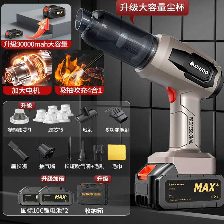 Alman istehsalı olan əl mini tozsoran, güclü simsiz şarj, həm ev, həm də avtomobil istifadəsi üçün uyğundur, güclü əmmə qabiliyyətinə malikdir.