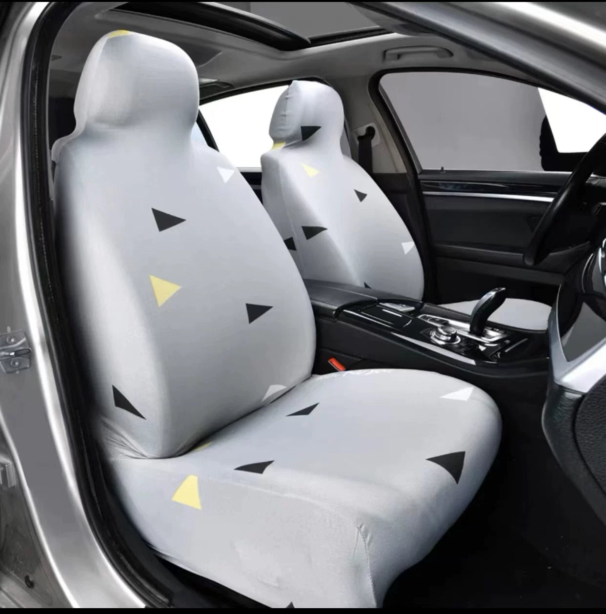 Universal five-seater car seat cushions and covers, breathable fabric, dustproof, elastic, fully enclosed, suitable for all seasons.