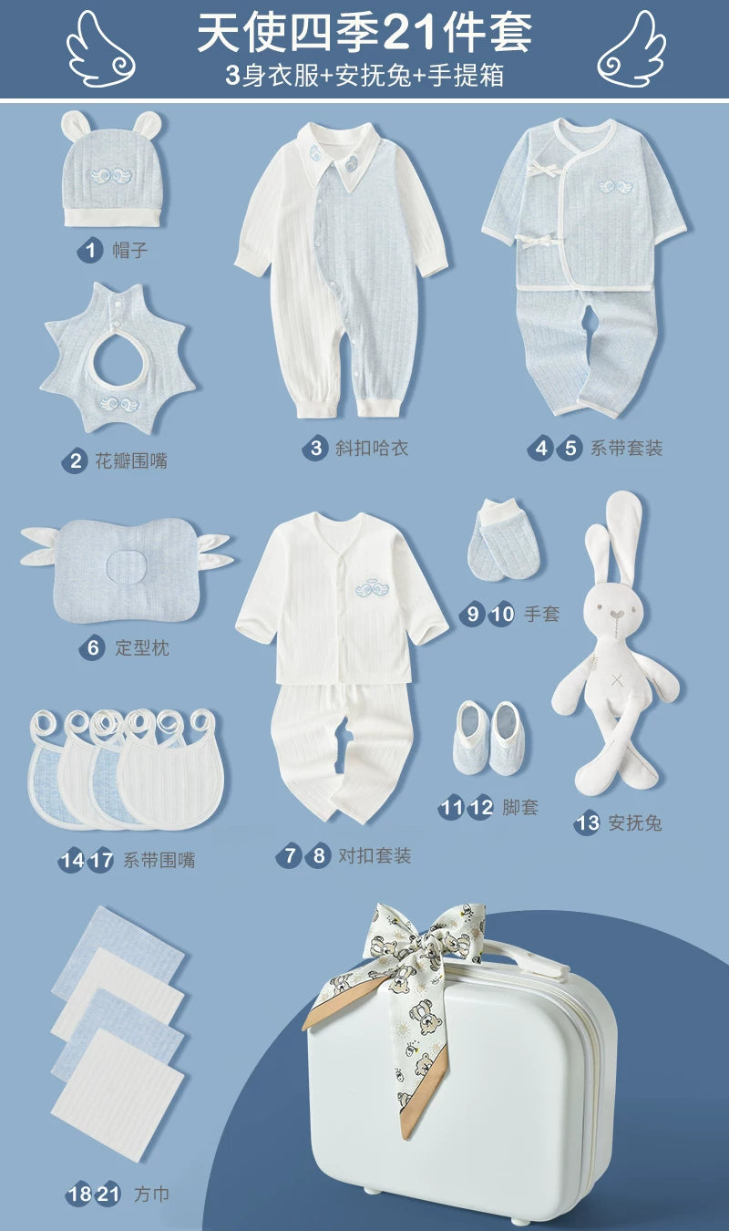 Körpə hədiyyə dəsti, yeni doğulmuş körpə üçün geyim və ləvazimatlar, yeni doğulmuş körpənin dolunay bayramı hədiyyəsi, yeni ana üçün yüksək səviyyəli hədiyyə.