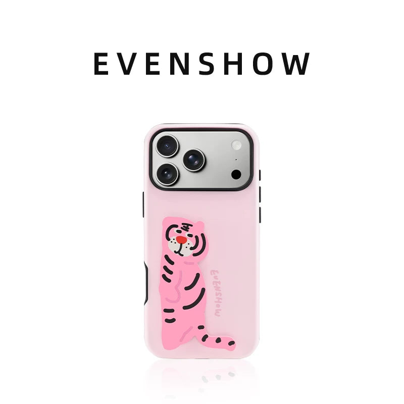 EVENSHOW2026 yeni unikal və super gözəl görünüşlü stendli mobil telefon qutusu, iPhone17promax seriyası Apple 16/15 niş yüksək səviyyəli qoruyucu örtük üçün uyğundur, sevimli və qabığa dəyməz