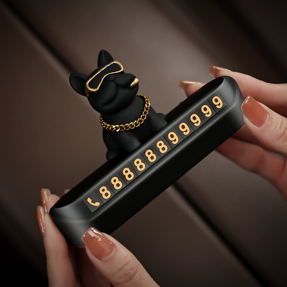 Tuhao FA İt Döyüşən Avtomobil Müvəqqəti Dayanacaq Telefon Nömrəsi İşarəsi Avtomobil Dekorasiyası Avtomobil Müvəqqəti Parkinq Kartı Dayanacaq Kartı