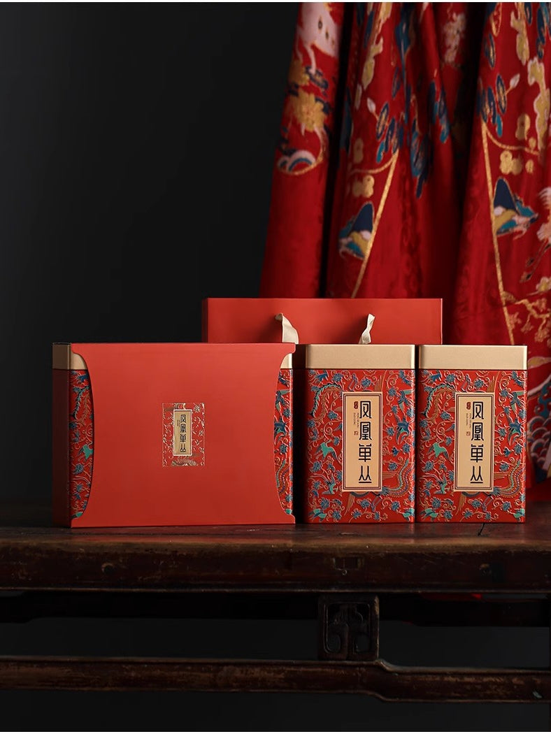 Çay hədiyyə qutusu boş qutu Phoenix tək çoxluq ördək bok Xiangyinghong № 9 qədim ağac qara çay Yunnan qırmızı yaşıl çay yarım pişik/bir pişik
