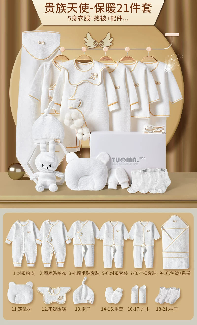 Körpə geyimləri, yeni doğulmuş körpələr üçün hədiyyə qutusu, təmiz pambıq dəsti, yeni doğulmuş körpələr üçün hədiyyələrin tam kolleksiyası, dolunay şənliyi və daha çox şey.