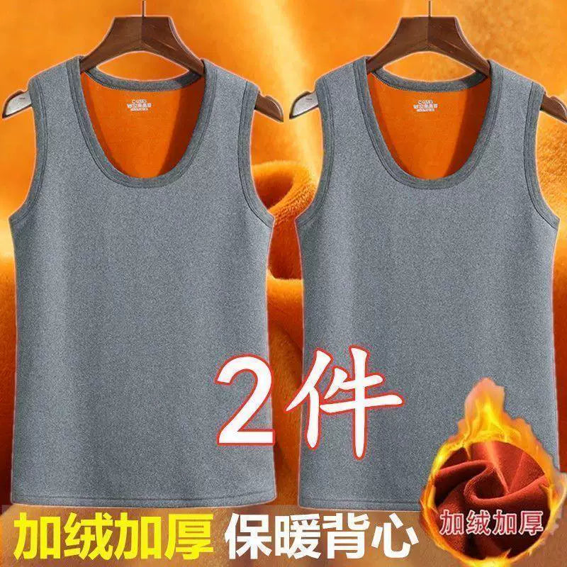 Kişilər üçün qış isti jileti, istilik verən, yun astarlı, qalınlaşdırılmış, kişi iç qatlı jilet, payız və qış üçün kişi jileti