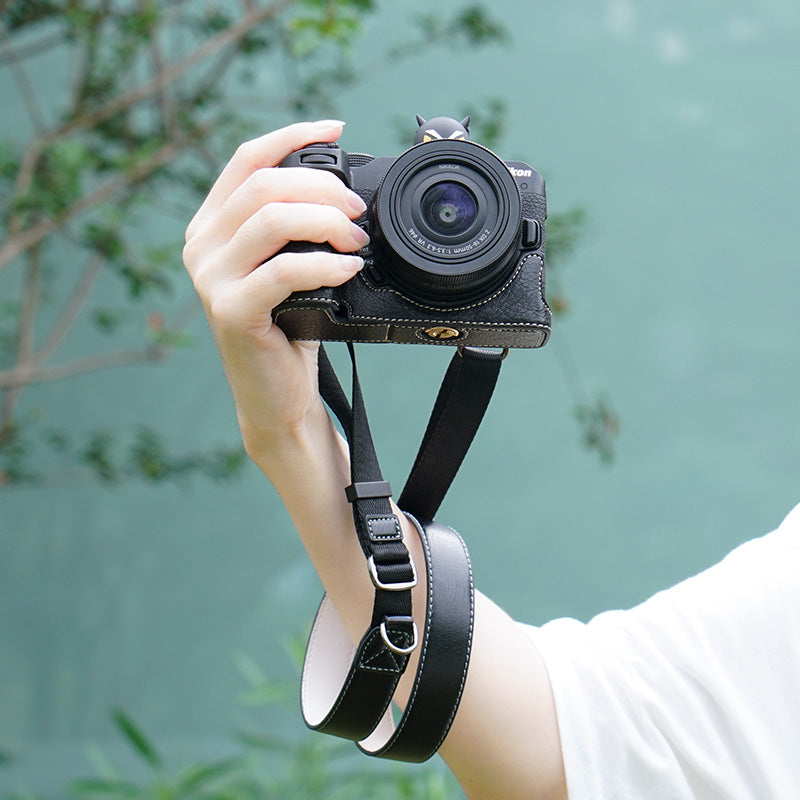 Nikon Z30 üçün uyğundur qoruyucu qutu Nikon z50 ikinci nəsil kamera çantası z30 qoruyucu qutu əsas dəri qutu nikon Z50ii kamera kəməri aksesuarları sevimli retro bəzək
