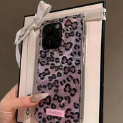 Pink Leopard Pattern Phone Case for iPhone 16 15 14 Pro Max 13
