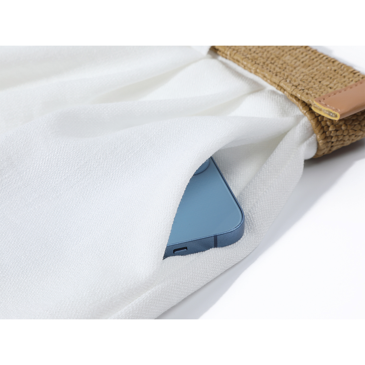 Qiaolisha Qadın Şalvarı Boş BF Stil Tənbəl Koreya Stil Çoxfunksiyalı Yüksək Bel Arıqladıcı Ağ Gündəlik Şortlar Yay İncə Stil