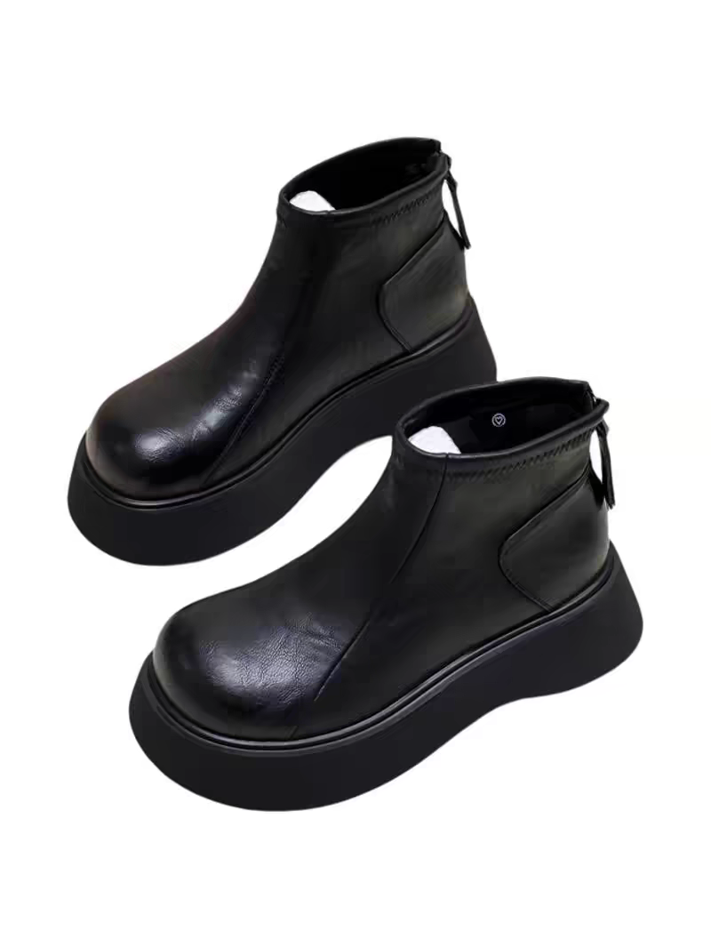 Endirim: Qadınlar üçün Orijinal Dəri Qar Çəkmələri, 2025 Qış Yeni Modeli, Qalın Altlıq, Yun Astarlı Topuq Çəkmələri, Qadınlar üçün Çoxfunksiyalı Martin Çəkmələri