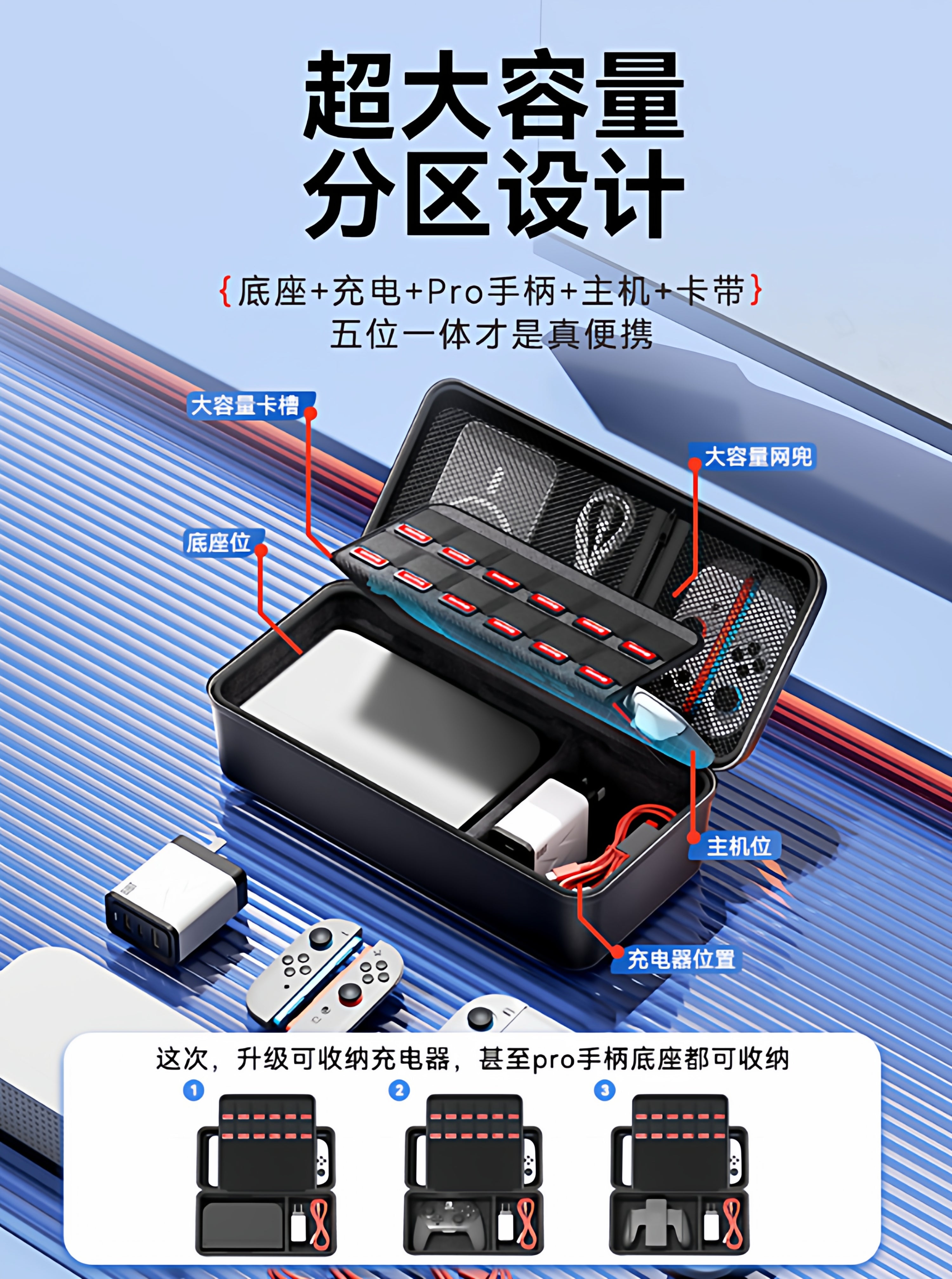 Youchengbang switch2 saxlama çantası Nintendo keçidli qoruyucu örtük üçün uyğundur böyük tutumlu ns2 nəsil kaset qutusu oled sapı shell lite oyun konsolu ikinci nəsil aksesuarların tam dəsti Yapon versiyası