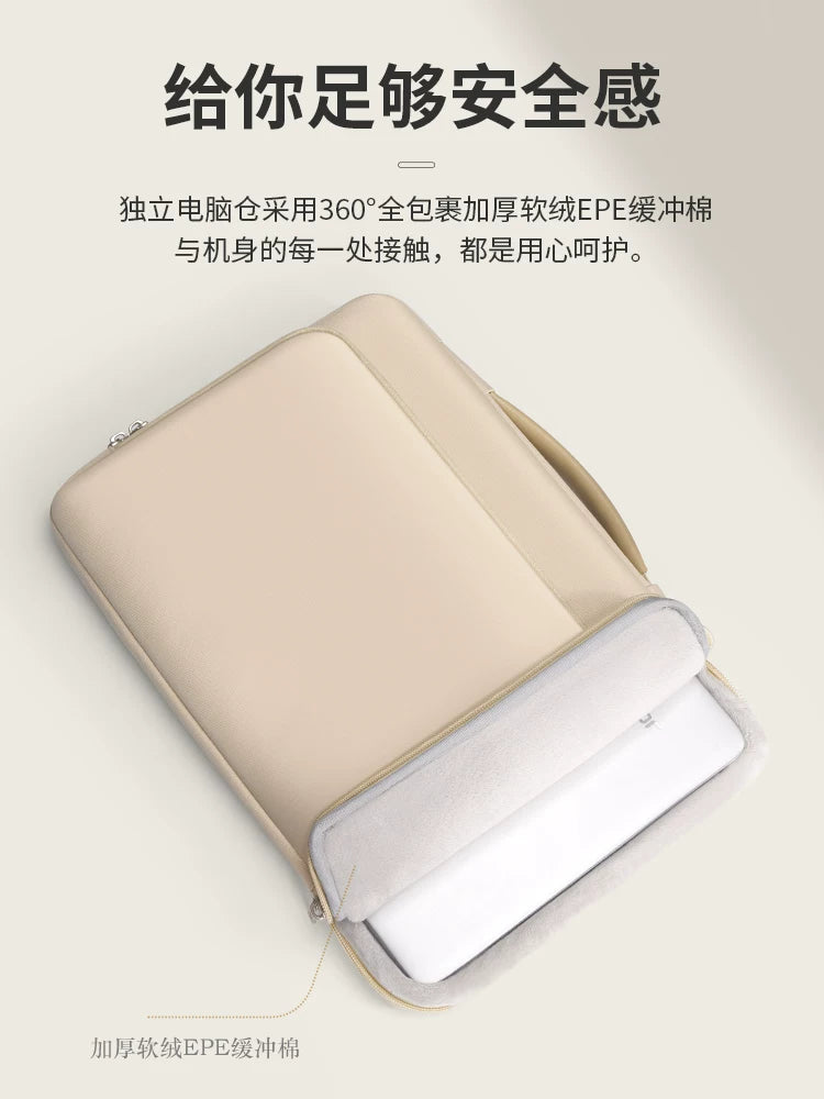 2026 yeni portativ noutbuk çantası Huawei matebook Lenovo 14 düymlük qadın Apple macbook Xiaoxin air13.3 liner pro15.6 Dell 16 kişi M4 qoruyucu örtük