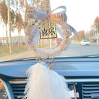 2025 Yeni Avtomobil Asqıları İnternet Məşhur Avtomobil Arxa Görünüş Güzgüsü Asma Qadın Avtomobili Yüksək səviyyəli Kulonlar Ornamenti Safe Joy