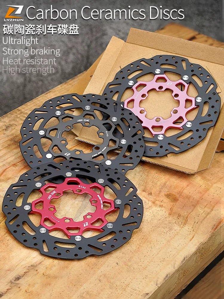 Dağ velosipedi yol velosipedi əyləc diskləri 140 altı pinli 160 mm mərkəz kilidi 180 ultralight 203 karbon keramika disk əyləc rotoru