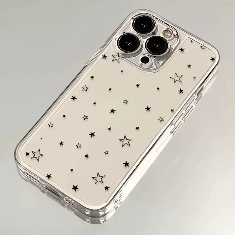 Apple 16 mobil telefon üçün uyğun qara ulduz iPhone14/13/15promax yeni 12 şöhrət 400 Huawei nova14 bir plus iqoo13 qırmızı düyü oppo Xiaomi vivos30 şəffaf