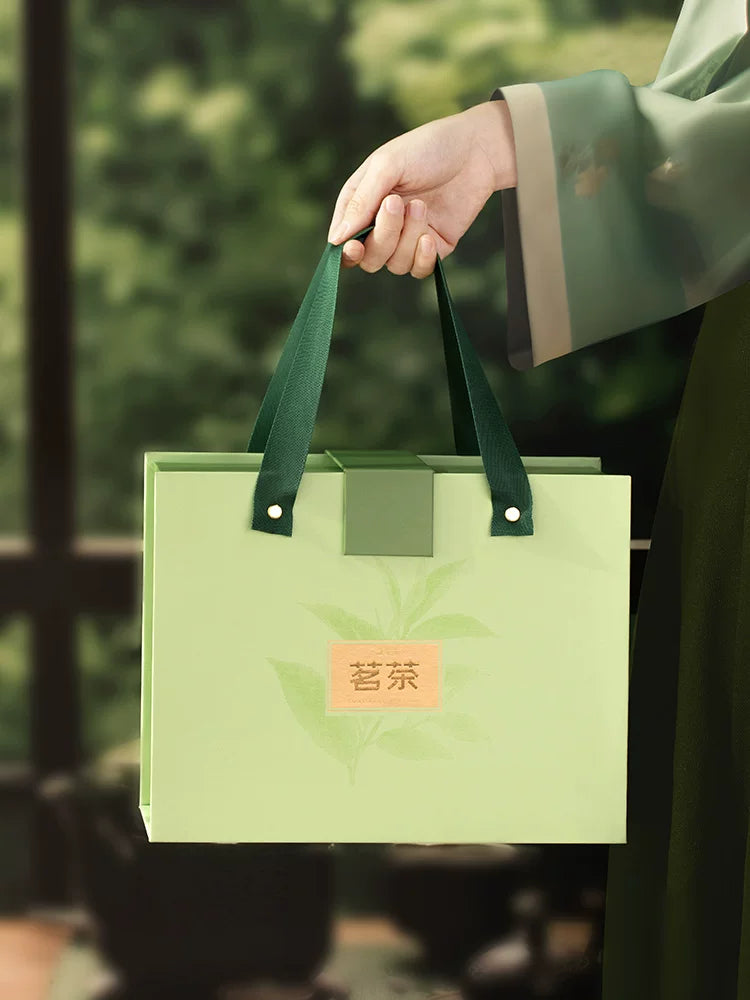 Çay hədiyyə qutusu boş qutu bahar çayı yaşıl çay Mingqian Longjing Jin Junmei qablaşdırma qutusu boş hədiyyə qutusu qara çay 2026 yeni stil