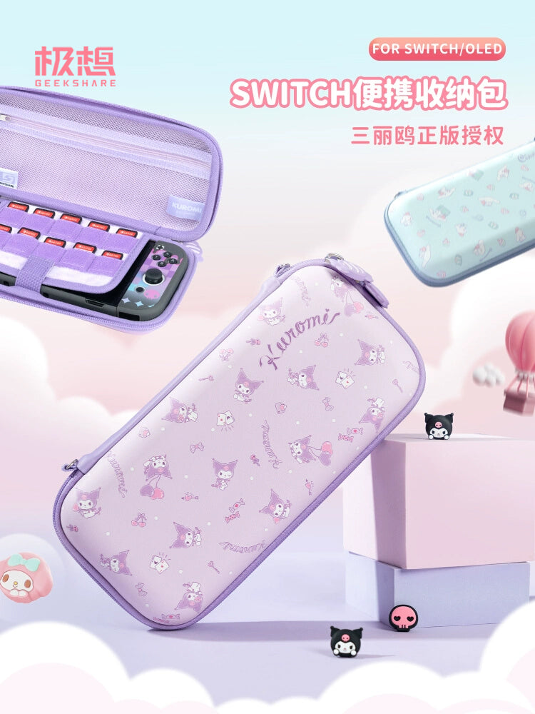Çox istəyirəm switch2 saxlama çantası keçidli qoruyucu çanta sərt qabıqlı oled qoruyucu örtük toz keçirməz, düşməyə davamlı və suya davamlı ns2 nəsil saxlama qutusu Sanrio orijinal keçid aksesuarları orijinal portativ çanta