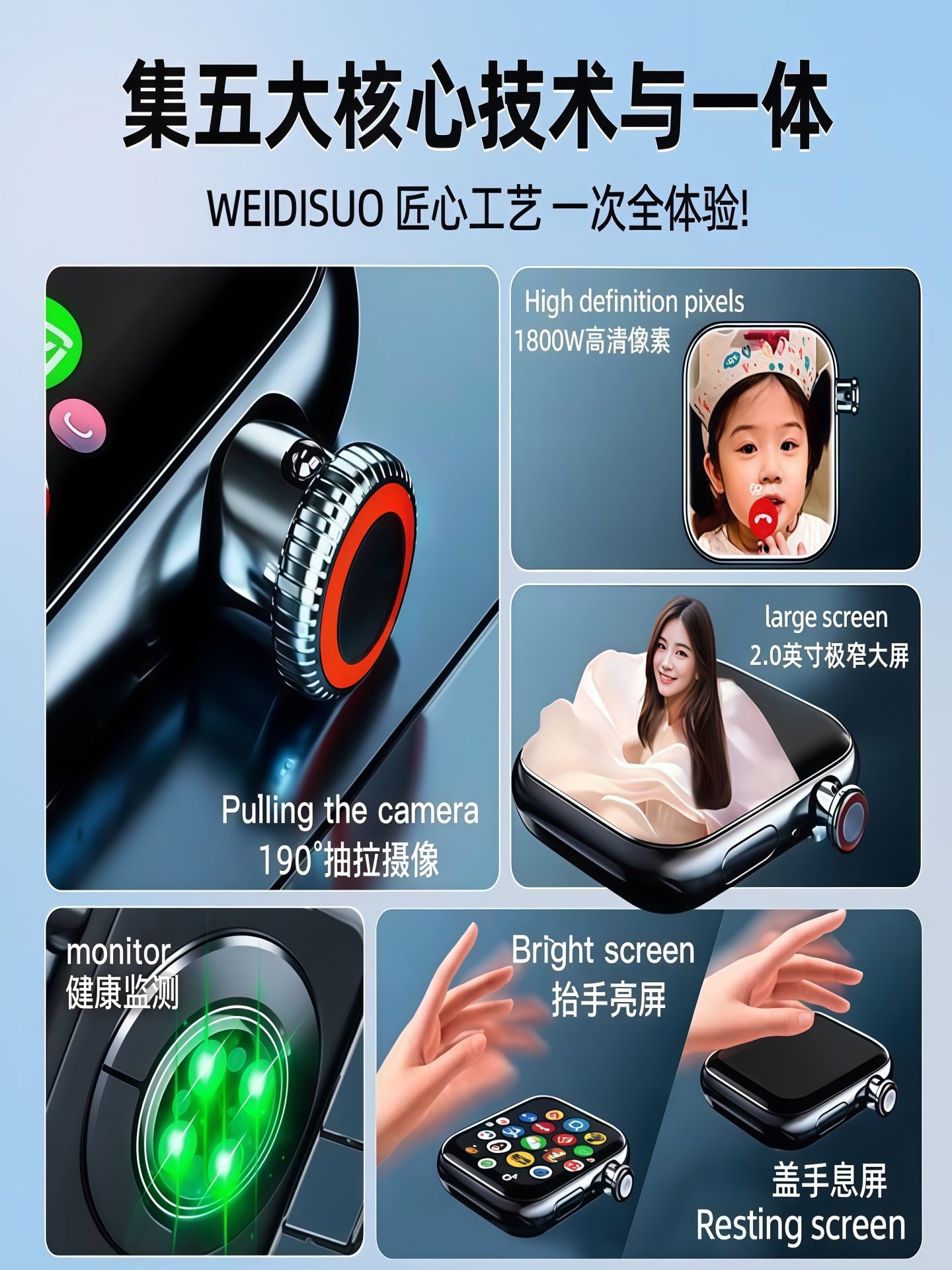 Huaqiangbei 2026 Ən Yaxşı Performans Kartı Mobil Telefon Saatı WiFi Hotspot Android İkili Sistem Enerjiyə qənaət Moss