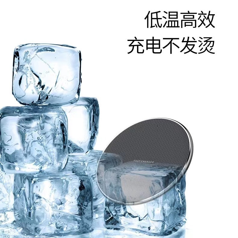 30W Fləş Şarj Simsiz Şarj Cihazı, Alüminium Ərintili, Apple və Huawei Telefonları ilə Uyğundur, İnduktiv Ağıllı Sürətli Şarj Masaüstü Diski