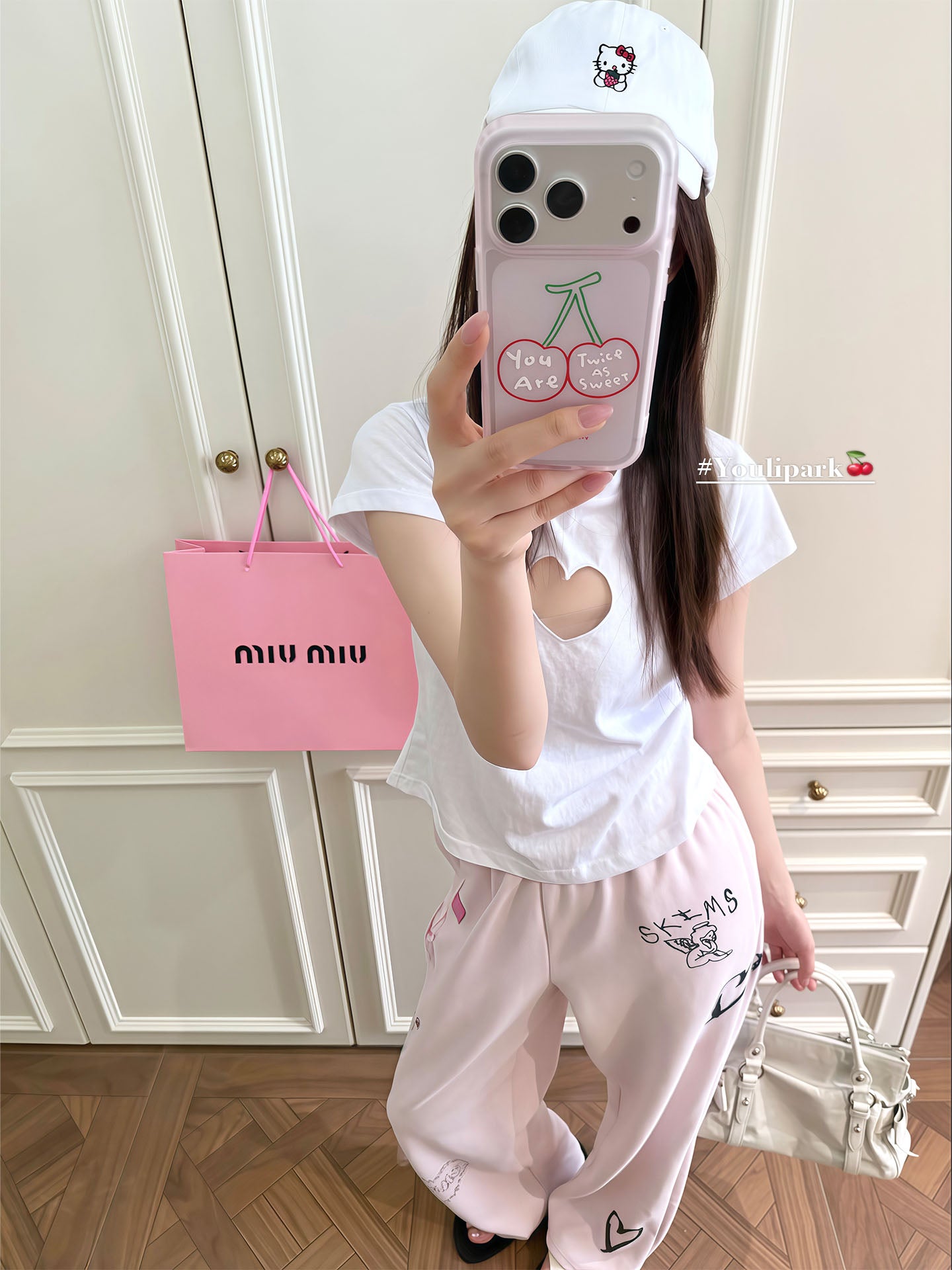 Yuri Park ins yay sadə girly tutqun çəhrayı xətlər Albalı 17 17pro Apple 17ProMax mobil telefon qutusu iPhone16 hər şey daxil 14 yeni 16Promax qoruyucu örtük