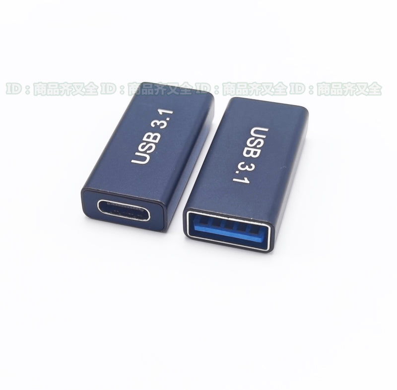 Type-c qadından USB qadına ikili qadın port usb 3.1 3.0 kişidən qadına çevirici mobil telefon məlumat kabeli PD sürətli şarj