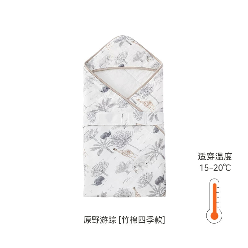 Ying's Körpə Bürünməsi Yorğanı Payız/Qış Üslubunda 5A Antibakterial Yenidoğulmuş Körpə Qış Bürünməsi Yorğanı Qalınlaşdırılmış Temperatur Sabiti Qorxuya Qarşı Bürünmə