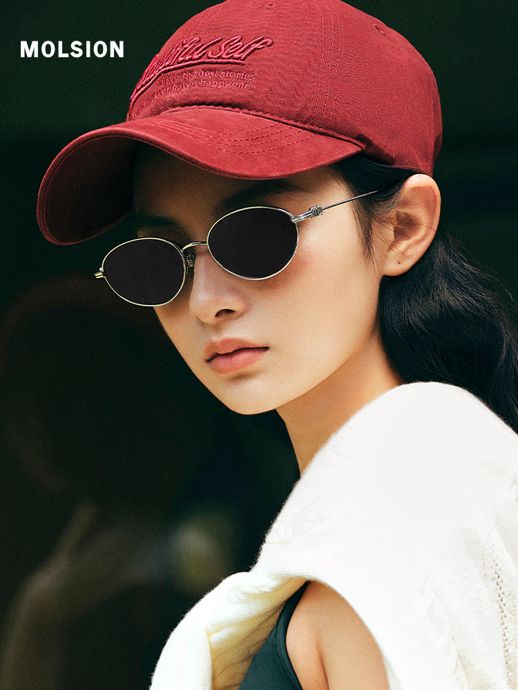 Song Yuqi'nin eyni üslublu Mosen yeni polarizasiyalı gün eynəyi qadın anti-UV oval çərçivəli gün eynəyi MM7002