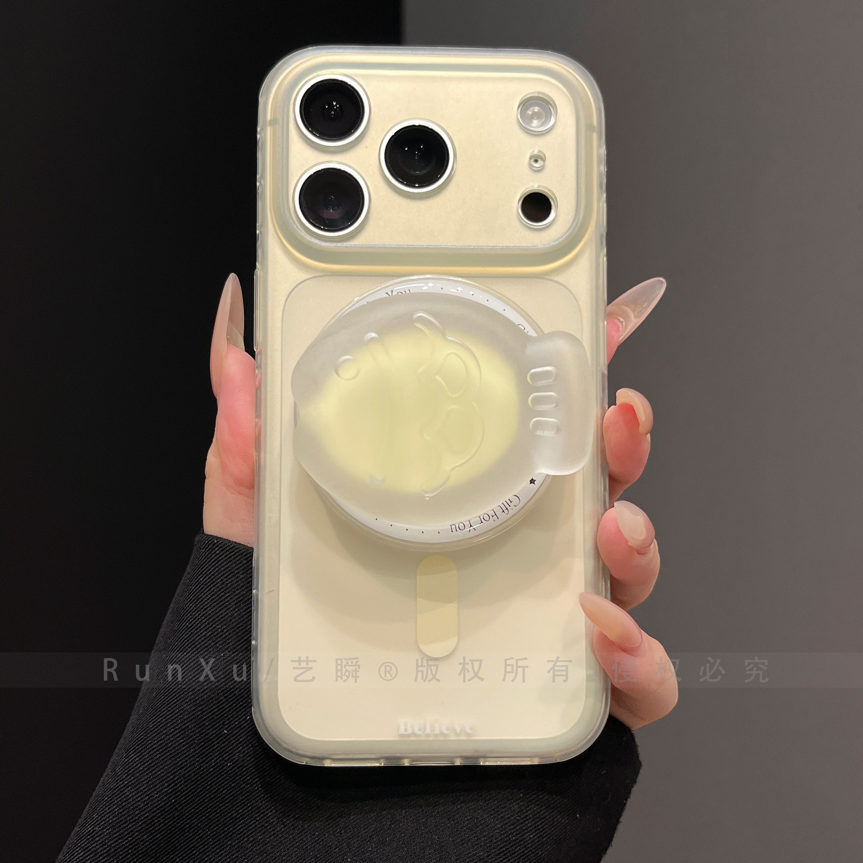 ins sadə tutqun dəri hiss edən şəffaf silikon iPhone17promax cib telefonu qutusu yeni 17pro apple 16promax hər şey daxil düşməyə qarşı 15 sendviç taiyaki 14 cüt ip yaraşıqlı