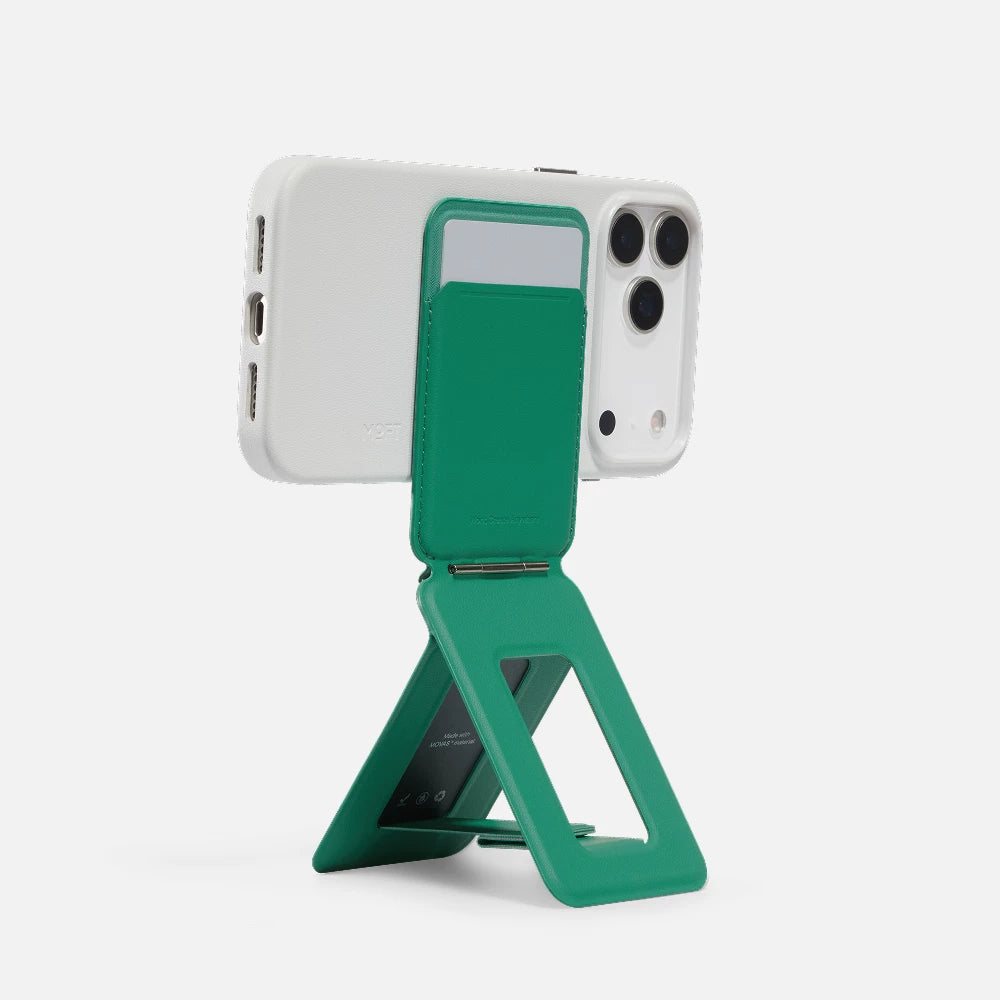 MOFT iPhone 17/Plus/Pro/Pro Max ilə uyğundur, canlı yayım, selfi, maqnit telefon tutacağı, Apple 16/15 düymlük ekran, çoxfunksiyalı 13 düymlük üçbucaqlı kart tutacağı, qatlanan simsiz şarj, MagSafe üçün uyğundur.