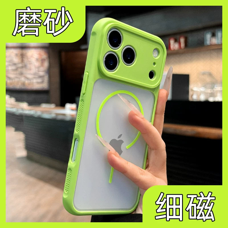 17promax Apple mobil telefon qutusu üçün uyğun dəri hiss edən barmaq izi antikvar ağ maqnit udma 17e yeni iphone17pro soyutma 16 yüksək səviyyəli niş 15 bərk rəng 14 nəfəs alan 13 düşməyə qarşı 12 tutqun