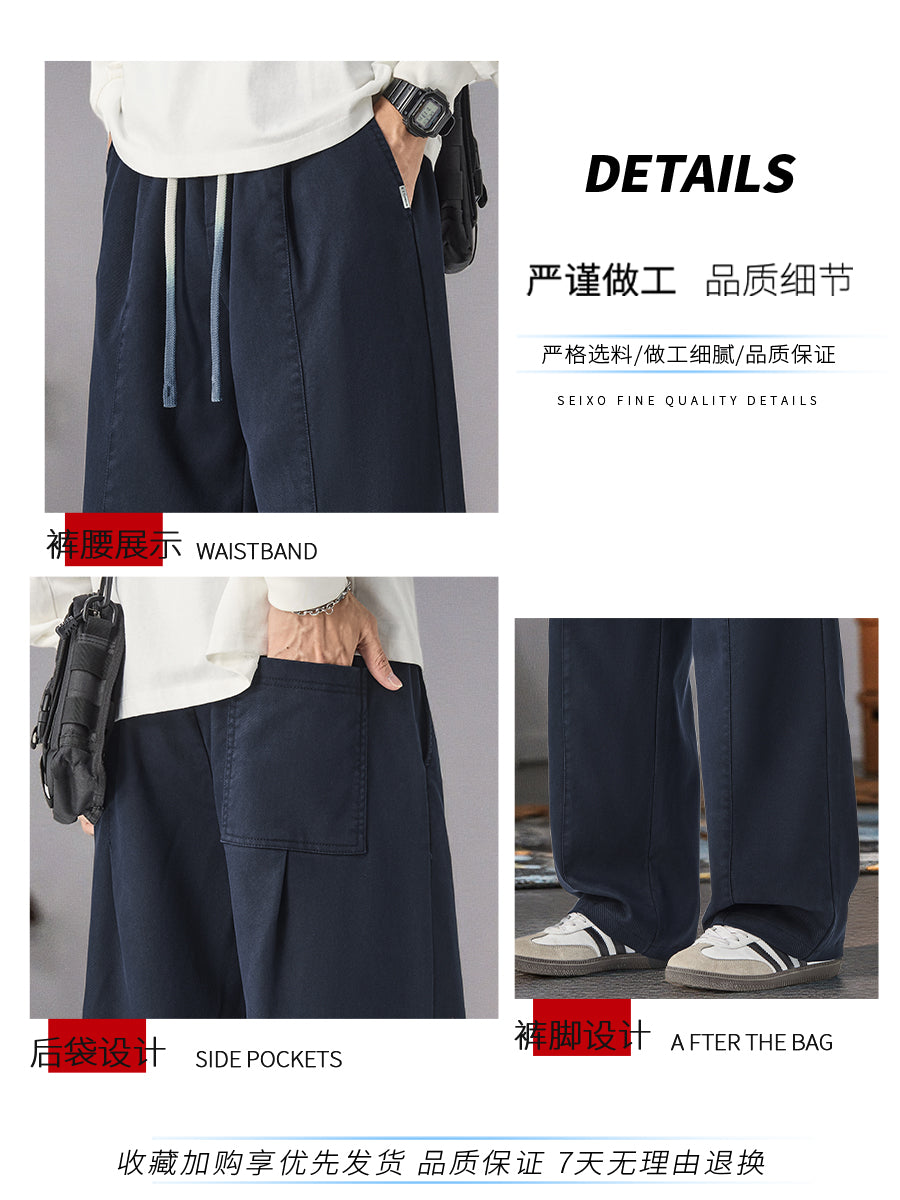 Kişilər üçün New Balance geniş ayaqlı gündəlik şalvar, 2025 payız/qış yeni model, dəbli boş düz ayaqlı, flis astarlı və qalın idman şalvarı.