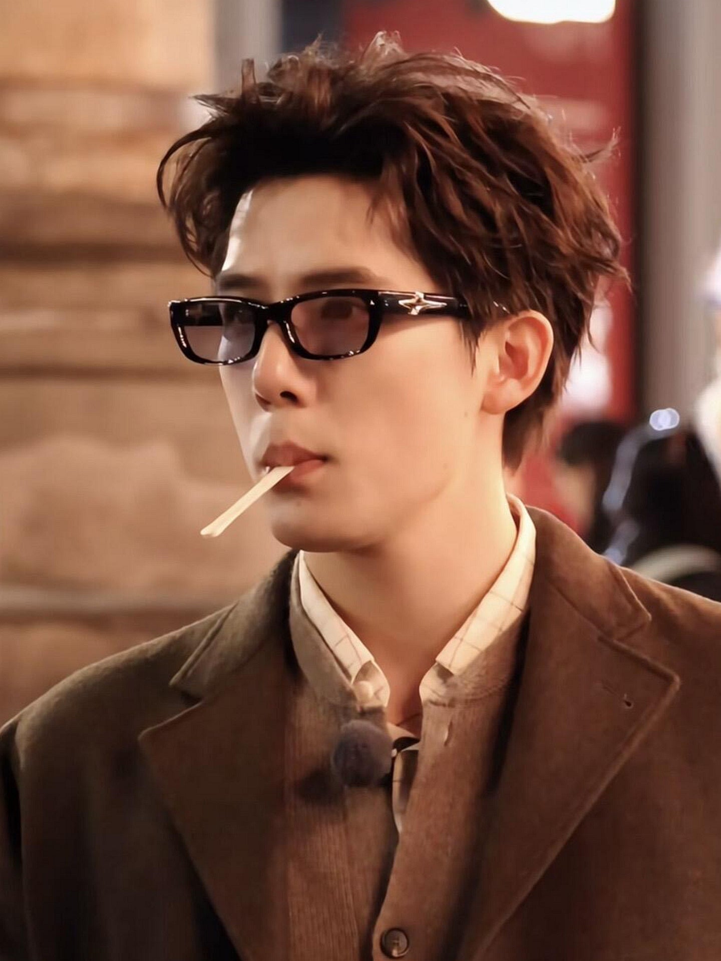 Wang Anyu və Deng Chao-nun kişilər üçün eyni üslubda kvadrat çərçivəli mavi günəş eynəyi, moda, yaraşıqlı, təhlükəsiz, kiçik üz, qadınlar üçün açıq rəngli yaz və yay günəş eynəyi
