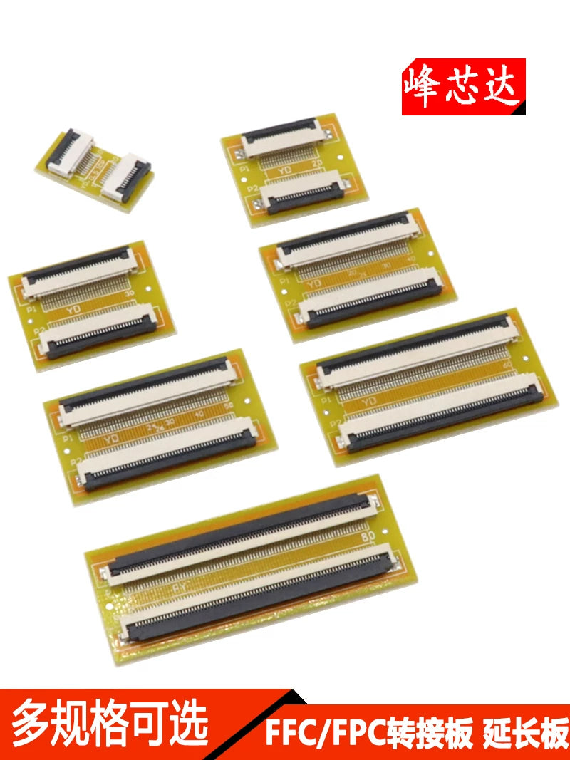 FFC/FPC çevik kabel uzatma lövhəsi adapter lövhəsi 0.5MM meydança 4P/10/20/30/40/50/60/80P